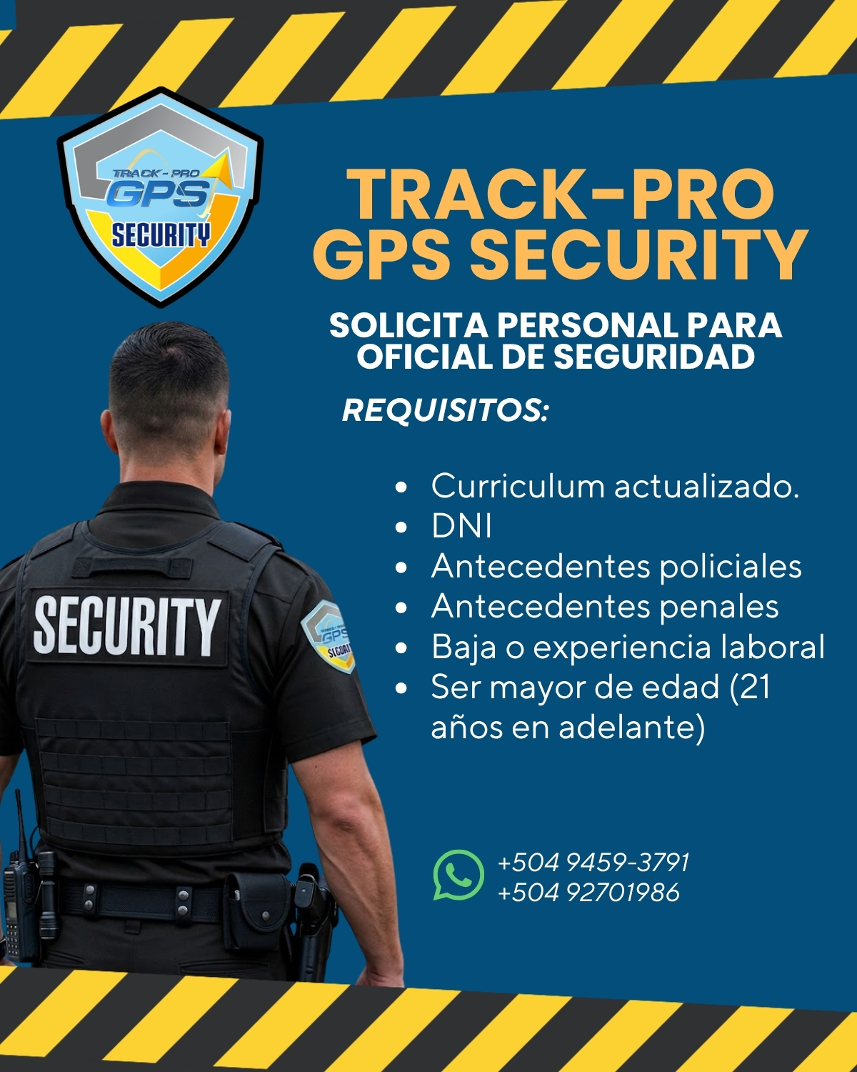 Oficial de Seguridad - Track-Pro