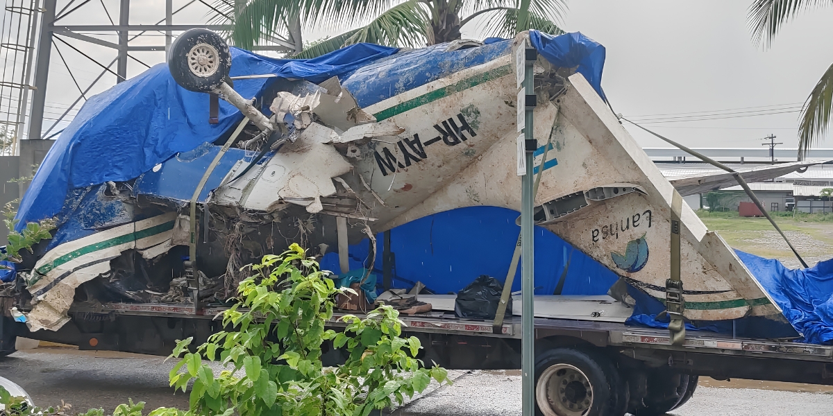 Restos del avión LANHSA serán analizados en EE.UU.