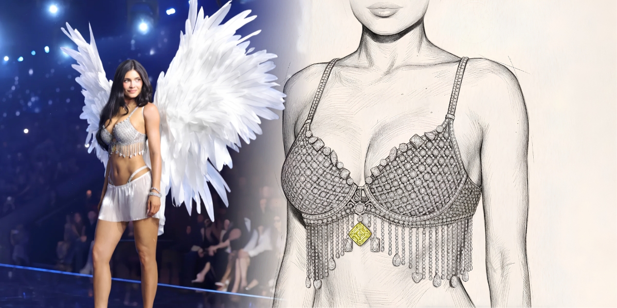 Kylie Jenner luce el Fantasy Bra de 50 millones con 4,410 diamantes
