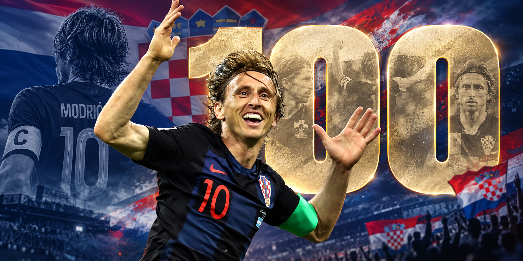 Luka Modrić alcanza 100 partidos como capitán de Croacia