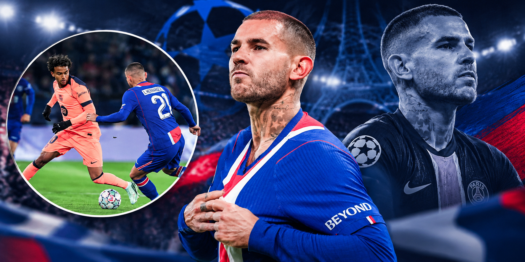 Lucas Hernández brilla ante Barcelona y recibe un nueve sobre diez