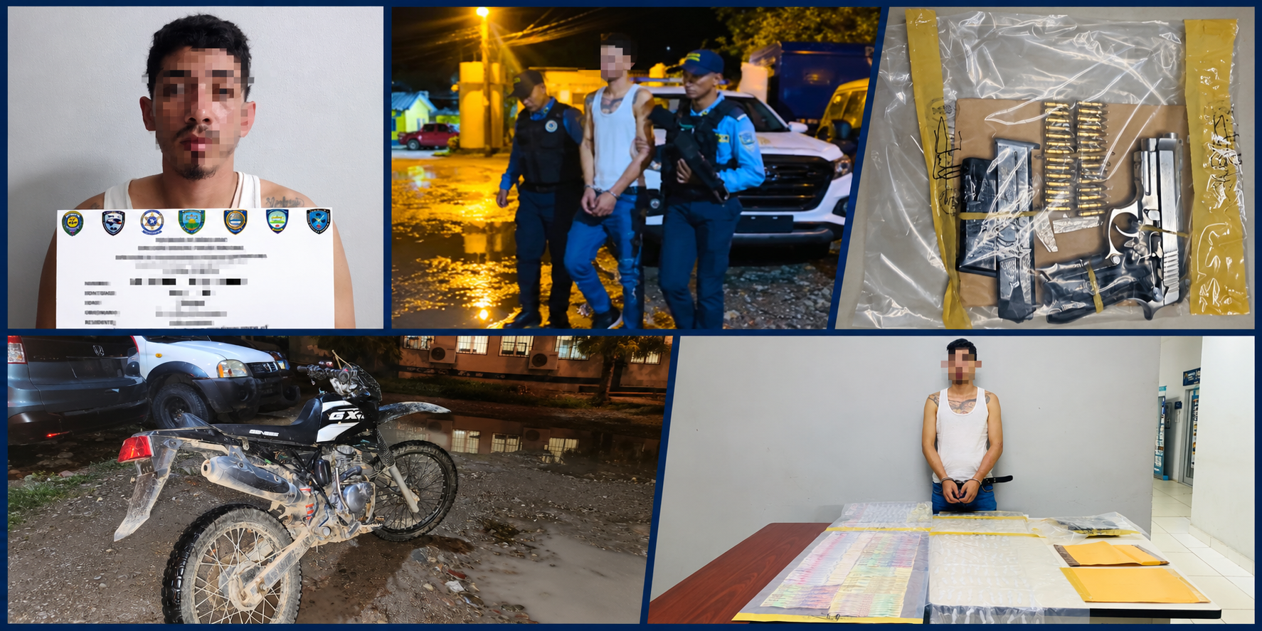 Policía Nacional captura a alias “El Diablo”, presunto cobrador de la MS-13 en el rubro del transporte en La Ceiba