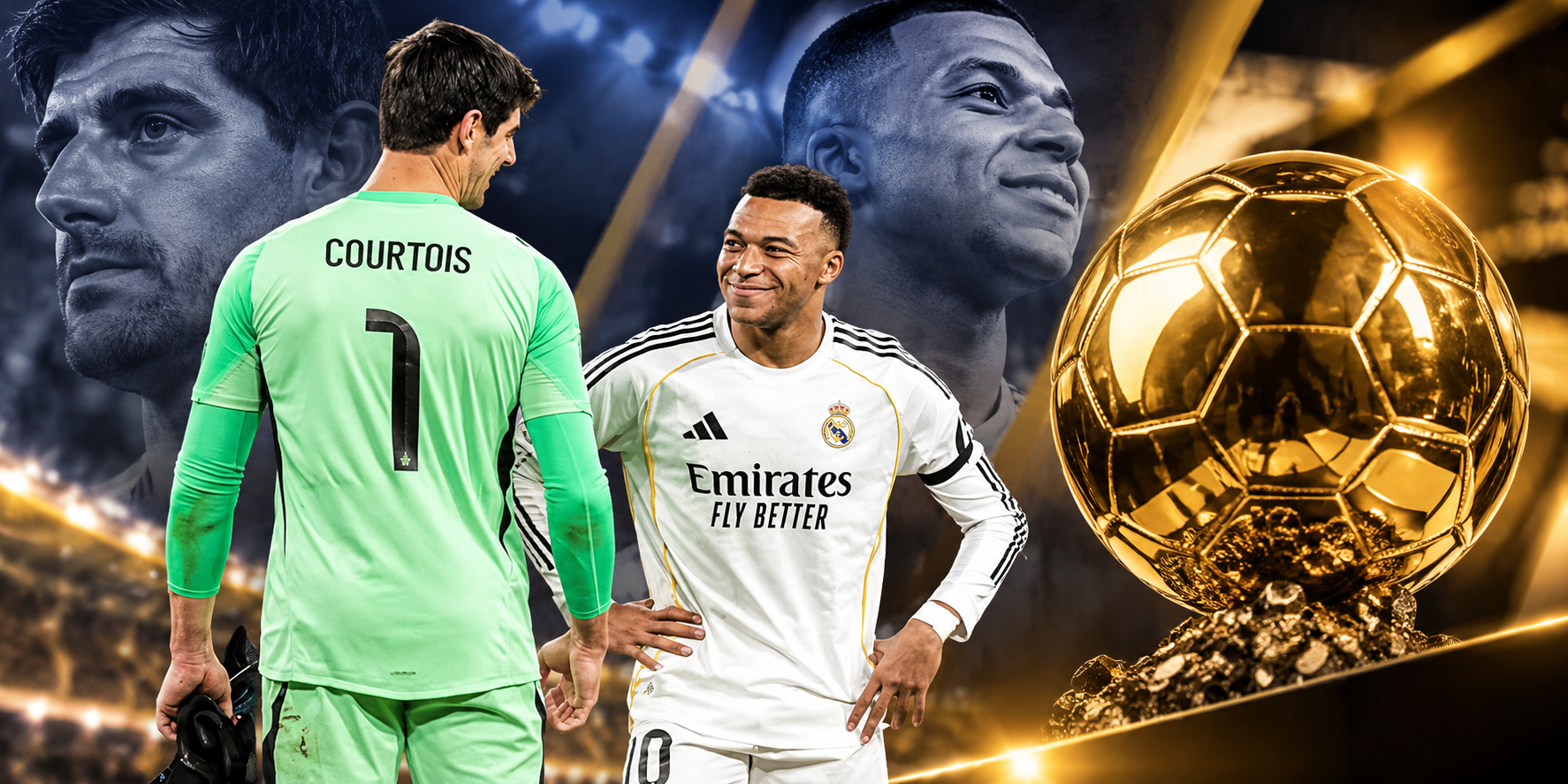Courtois considera a Mbappé el mejor candidato al Balón de Oro