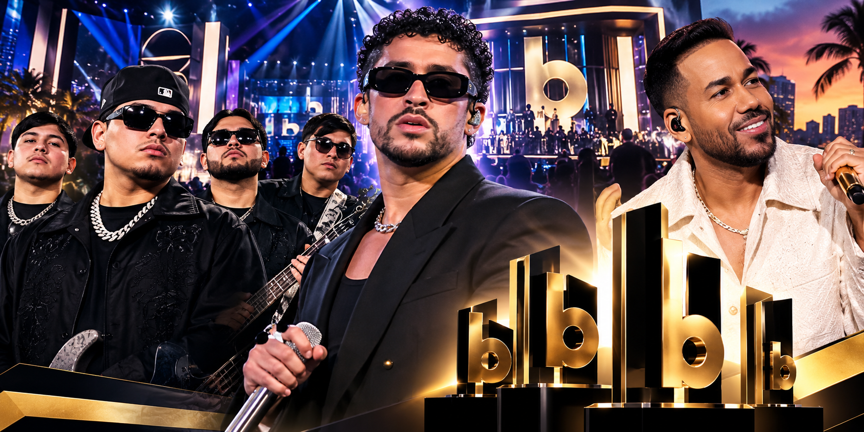 Bad Bunny, Fuerza Regida y Romeo Santos lideran los Billboard Latino 2026