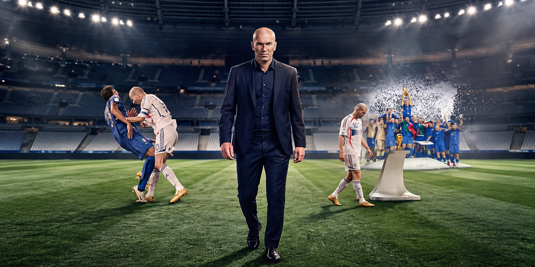 Zidane vuelve a enfrentar a Italia tras aquella inolvidable final mundialista
