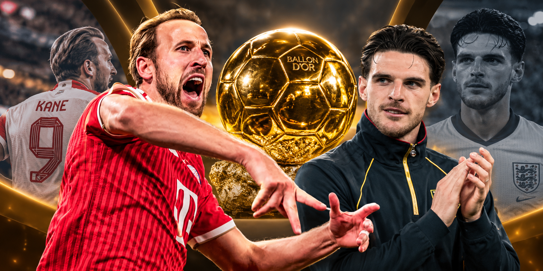 Declan Rice considera a Harry Kane favorito al Balón de Oro 2026