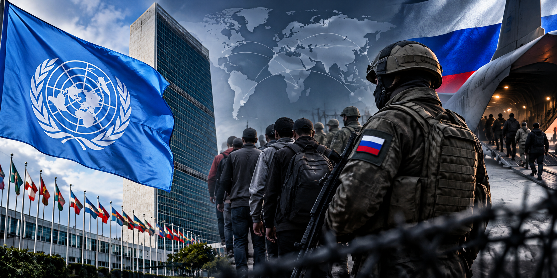 La ONU denuncia que Rusia traficó civiles de 29 países