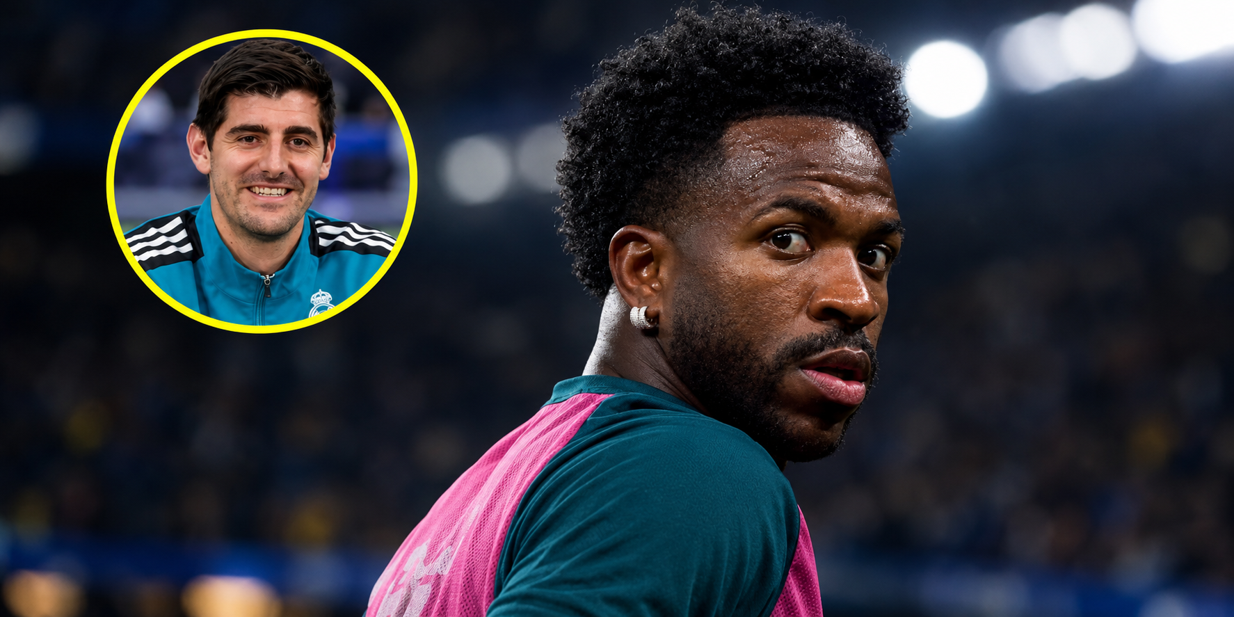 Courtois desmiente rumores sobre un supuesto doble de Vinicius Junior