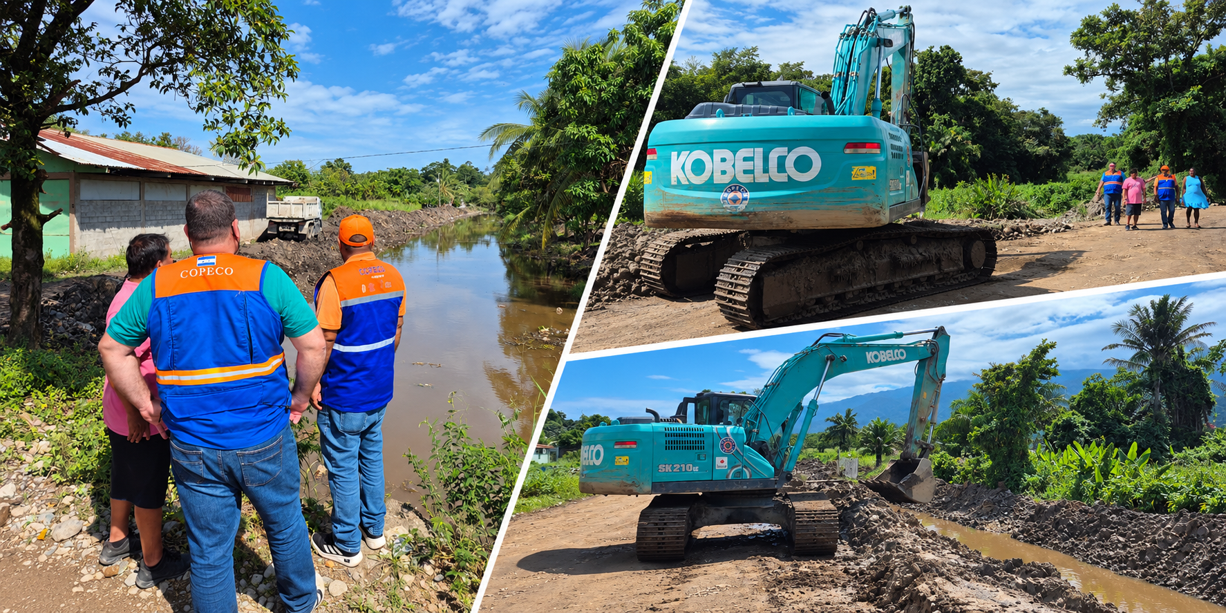 Copeco, Alcaldía y Patronato unen fuerzas para canalizar el crique de la colonia Villa Neen