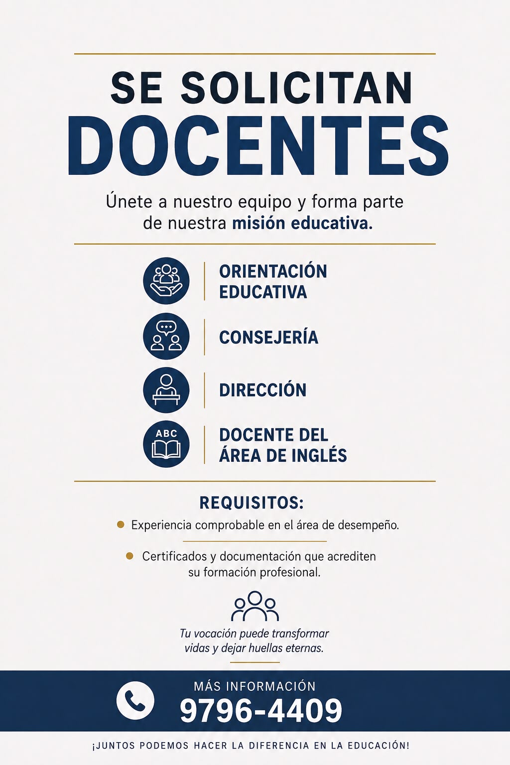 Vacantes - Docentes