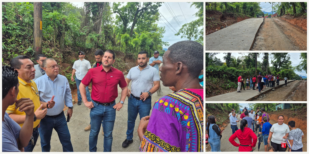 ​Alcaldía de La Ceiba se suma al proyecto de pavimentación en la comunidad de El Perú