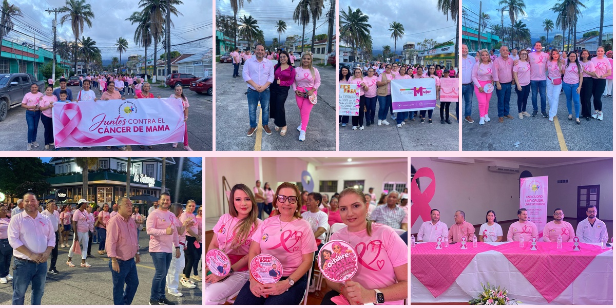 Caminata Rosa por la Vida promueve la prevención del cáncer de mama en La Ceiba