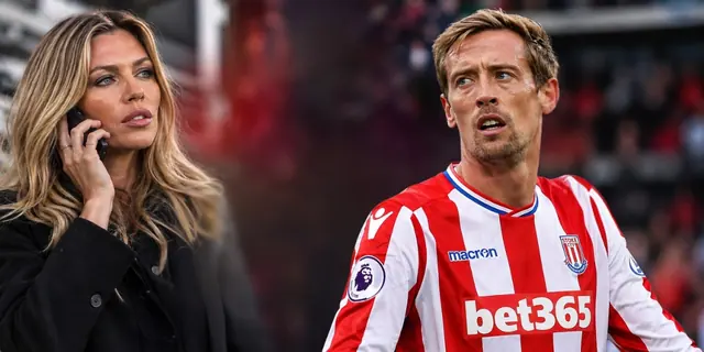 Peter Crouch recibió una llamada de su esposa antes de jugar