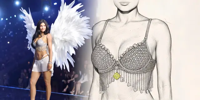 Kylie Jenner luce el Fantasy Bra de 50 millones con 4,410 diamantes