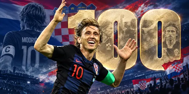 Luka Modrić alcanza 100 partidos como capitán de Croacia