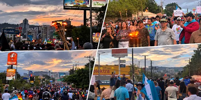 Movilización rechaza gestión de Asfura