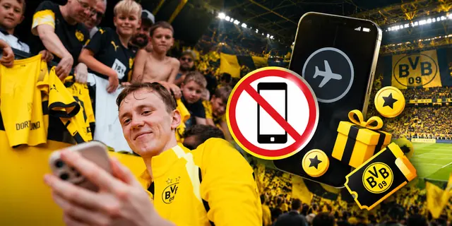 Borussia Dortmund lanza una función que premia desconectarse del celular durante partidos