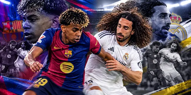Cucurella frenó a Lamine Yamal en un intenso duelo durante El Clásico