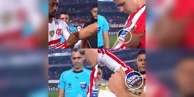 Flamengo y Estudiantes intercambian brazaletes en campaña de respeto de CONMEBOL