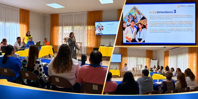 Educación capacita a docentes en planificación institucional