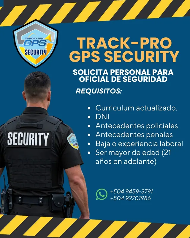 Supervisor de Seguridad - Track-Pro