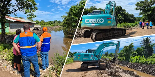 Copeco, Alcaldía y Patronato unen fuerzas para canalizar el crique de la colonia Villa Neen