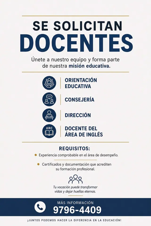 Vacantes - Docentes