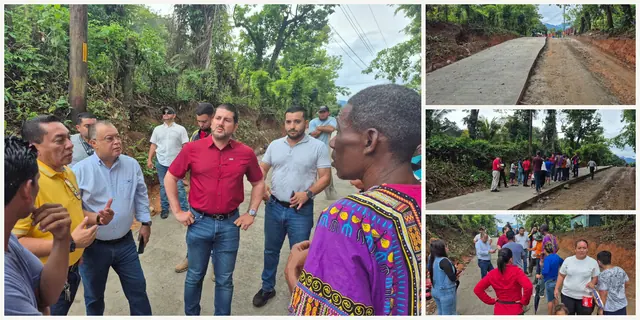 ​Alcaldía de La Ceiba se suma al proyecto de pavimentación en la comunidad de El Perú