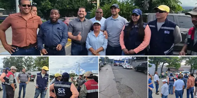 SIT inspecciona calle hacia el Puerto de Cabotaje de La Ceiba