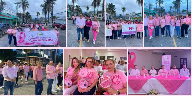Caminata Rosa por la Vida promueve la prevención del cáncer de mama en La Ceiba